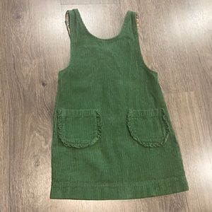 Mini Boden Green corduroy dress, size 4-5yr